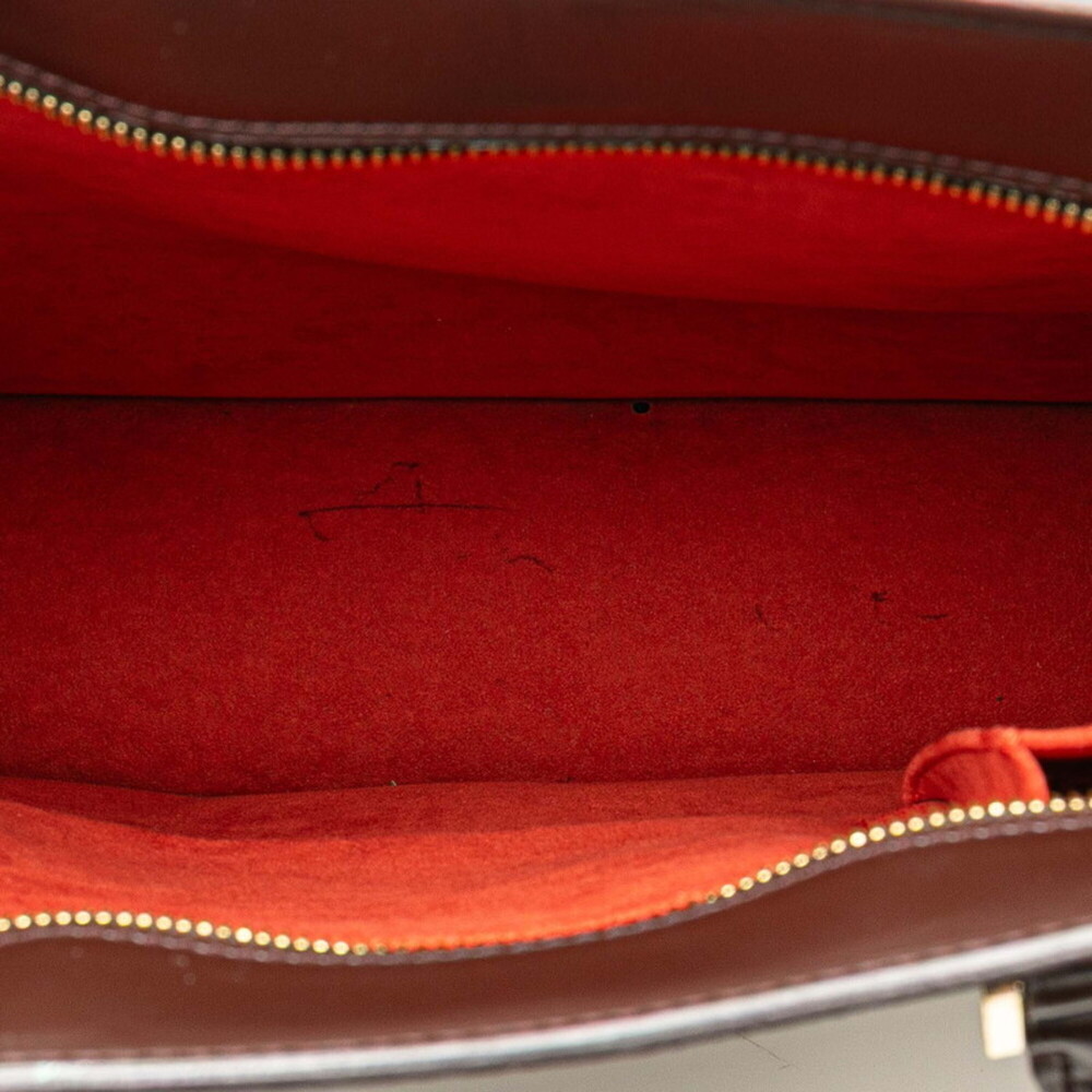 LOUIS VUITTON Authentic Brown Damier Leather Tote Bag - Picture 12 of 15